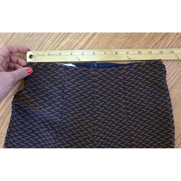 Anthropologie ElleJay Pants Womens Size 2 Blue Orange Textured Pattern Knit - Picture 5 of 13